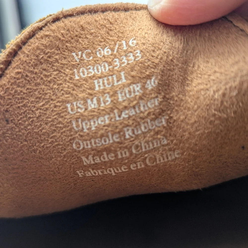 Olukai Huli Men's Brown Leather Shoes Size 13 Driving Resort Luxury Minimalist